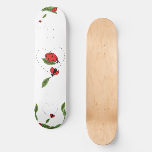 Hand draw Lady bug Skateboard (Voorkant)