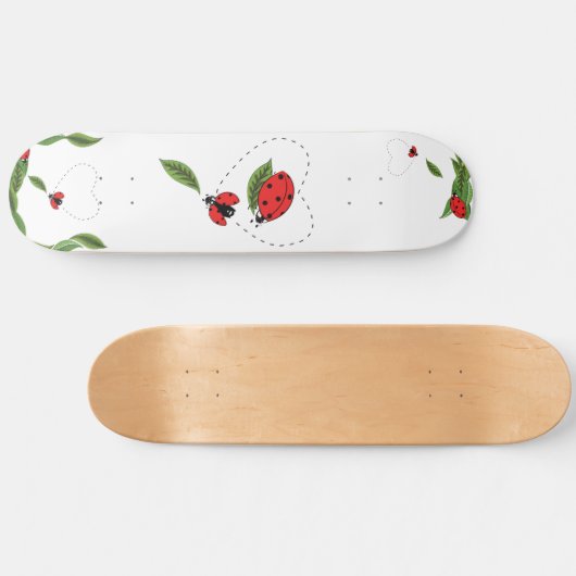 Hand draw Lady bug Skateboard (Horizontaal)