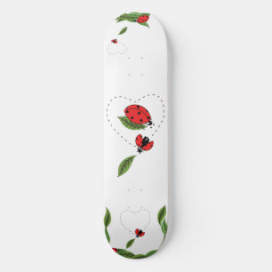 Hand draw Lady bug Skateboard