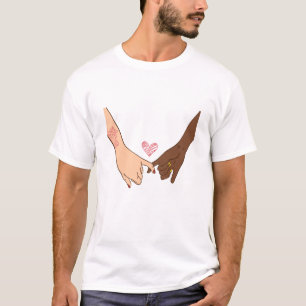 Hand draw pinky zweer belofte concept t-shirt