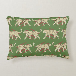 Hand Drawn Abstract Leopard Cheetah met Animal Sk Accent Kussen