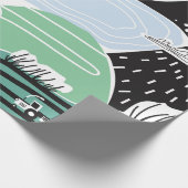 Hand drawn abstract scandinavian graphic illustrat cadeaupapier (Hoek)