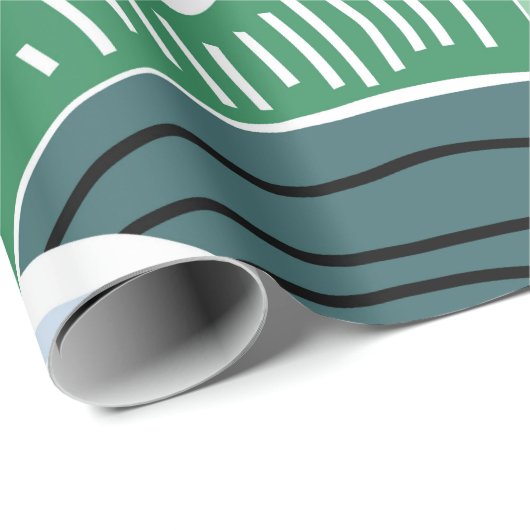 Hand drawn abstract scandinavian graphic illustrat cadeaupapier (Rol Hoek)