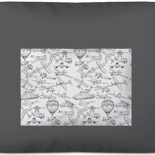 Hand drawn Airplanes Aviation Pilot Aviator Fun Kussensloop