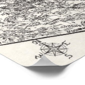 Hand Drawn Arizona Map | Poster (Coin)