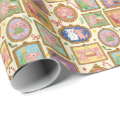 Hand Drawn Axolotl Christmas Wrapping Paper Roll   Cadeaupapier (Rol Hoek)