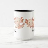 Hand Drawn Axolotl Custom Cute Mug Mok (Midden)
