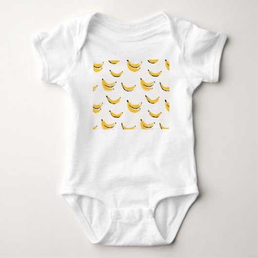 Hand-drawn bananas, stylish seamless pattern. romper (Voorkant)
