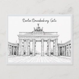 Hand drawn Berlin Brandenburg Gate Germany Briefkaart