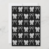 Hand-drawn Black Bow Frame Photo Graduation Party Kaart (Achterkant)