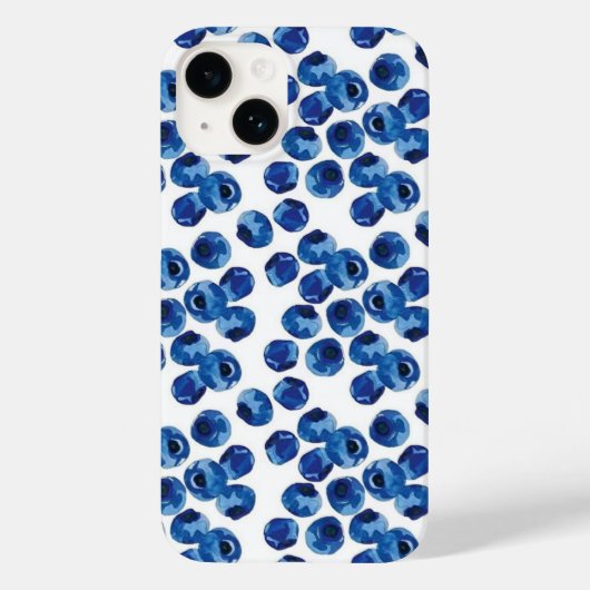 Hand Drawn Blue Berry Fruit Case (Achterkant)