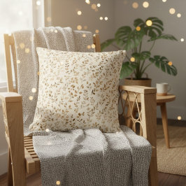 Hand Drawn Boho Leaf Pattern Kussen