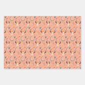 Hand Drawn Boho Pattern Dream Catcher Salmon roze Inpakpapier Vel (Voorkant)