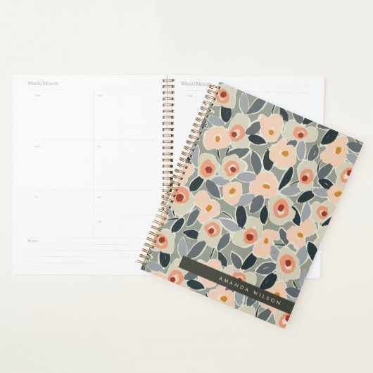 Hand-Drawn Bold Inky Floral Pattern- Sunlit Meadow (Devant avec enveloppe)
