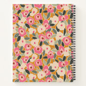 Hand-Drawn Bold Inky Floral Pattern- Sunlit Meadow Notitieboek (Achterkant)