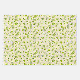 Hand-Drawn Botanical Nature Seamless Pattern  Inpakpapier Vel