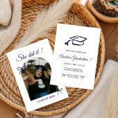  Hand drawn Bow graduation party invitation