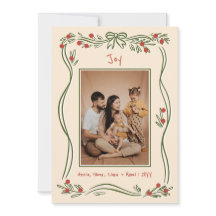  Hand-Drawn Bow Lijst Foto Kerst