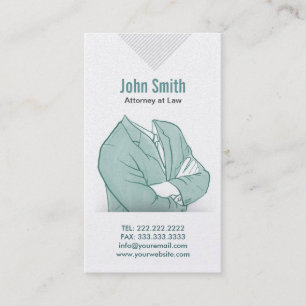 Hand Drawn Businessman Attorney Visitekaartje