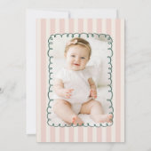 Hand Drawn Cake Quirky Unique 1st Birthday Kaart (Achterkant)