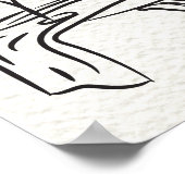 Hand drawn Champagne Doodle Wedding Welcome Sign Poster (Hoek)