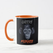 Hand Drawn Cheeky Monkey Mug  (Gauche)