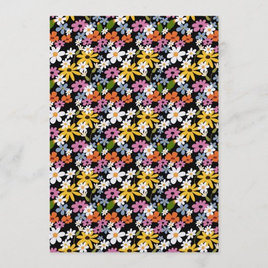 Hand-drawn Colorful Botanical Seamless Pattern Kaart (Voorkant)