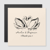 hand drawn Couple Swan Whimsical Wedding (Voorkant / Achterkant)