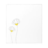 Hand Drawn Daisies Notitieblok (Voorkant)