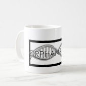 Hand Drawn DNA Koffiemok (Voorkant links)