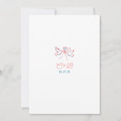 Hand Drawn Doodle Funky Whimsical Engagement Party Kaart (Achterkant)