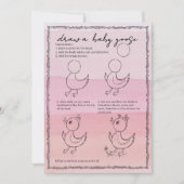 Hand-Drawn 'Draw a Baby Goose' Birthday Activity!  Kaart (Voorkant)