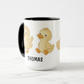 Hand Drawn Duck Custom Cute Mug Mok (Voorkant links)