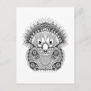 Hand Drawn Echidna Doodle Briefkaart