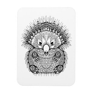 Hand Drawn Echidna Doodle Magneet