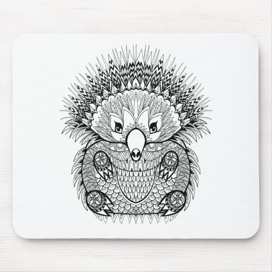 Hand Drawn Echidna Doodle Muismat (Voorkant)