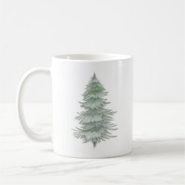 Hand Drawn Evergreen Tree Koffiemok
