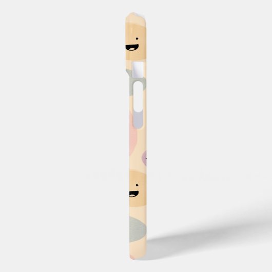 Hand-drawn Facial Expressions Seamless Pattern Case-Mate iPhone Case (Achterkant / Links)