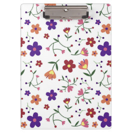 Hand-Drawn Floral Pattern Klembord
