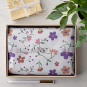 Hand-Drawn Floral Pattern Tissuepapier (Geschenk)