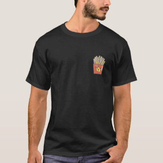 Hand Drawn French Fries potato Fast Food T-shirt