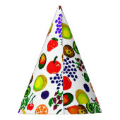 Hand Drawn Fruit Medley Pattern Feesthoedjes (Achterkant)