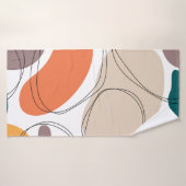 Hand drawn geometric seamless modern abstract mult (Serviette de bain)