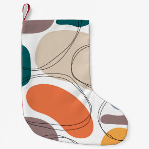 Hand drawn geometric seamless modern abstract mult kleine kerstsok