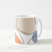 Hand drawn geometric seamless modern abstract mult koffiemok (Voorkant rechts)