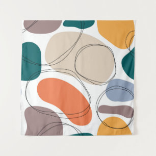 Hand drawn geometric seamless modern abstract mult wandkleed