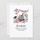 Hand Drawn Graduate class of 2026 Celebration Kaart (Voorkant)