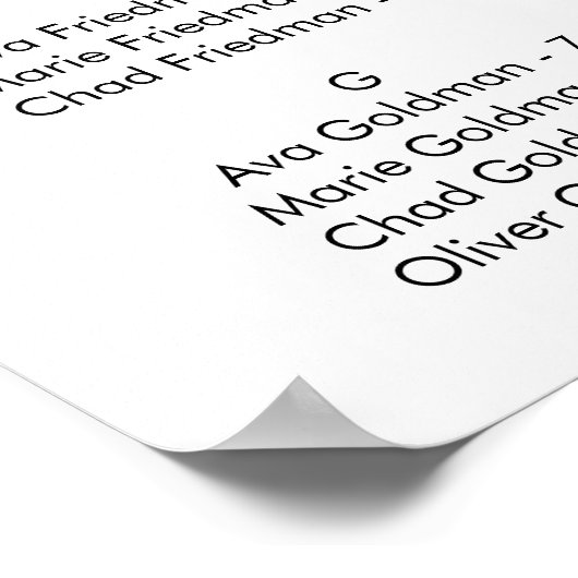 Hand Drawn Heart Alfabetical Seed Chart Poster (Hoek)