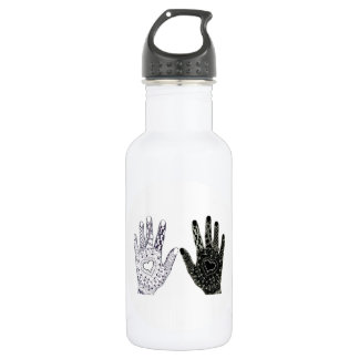 Hand Drawn Heart Hands Waterfles