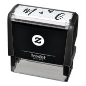 Hand Drawn Heart Name Initials Zelfinktende Stempel (Product)